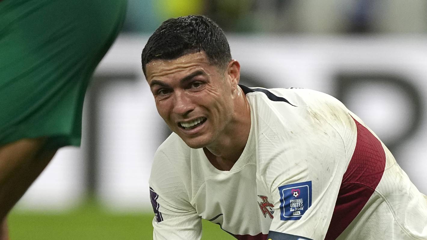 Ronaldo exits the world cup in tears