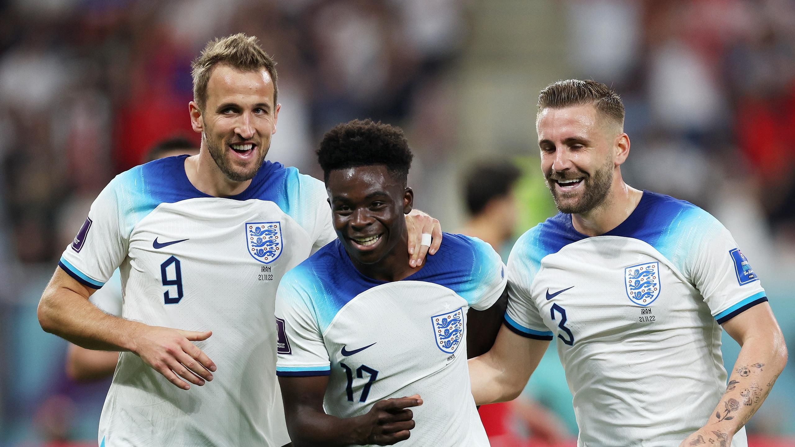 England Celebrates Victory Over Iran